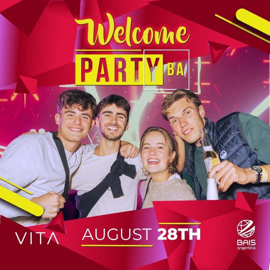 Portada de Viernes 28/8 - WELCOME PARTY - BAIS