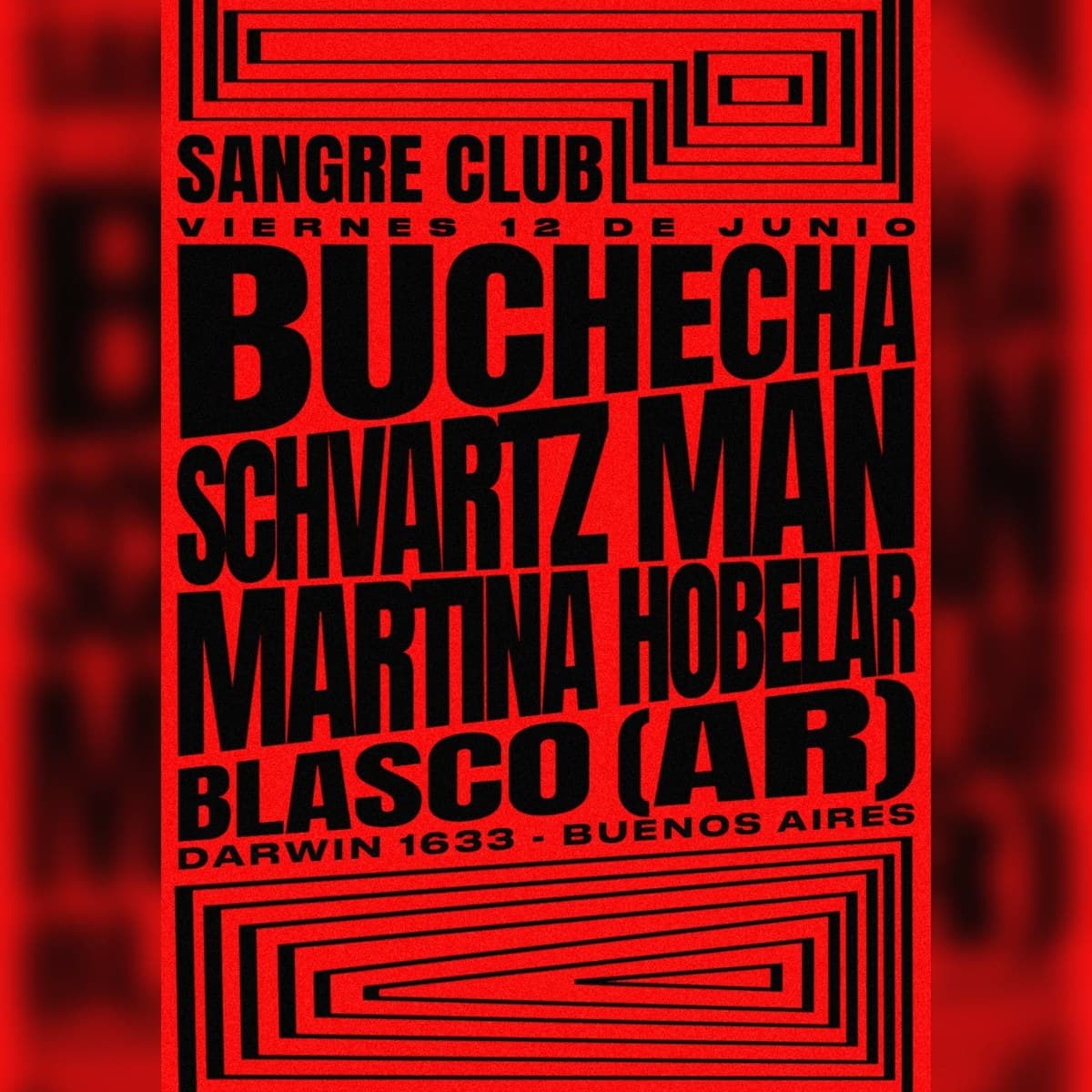 Portada de Viernes 12/6 - SANGRE CLUB (Hard Techno)